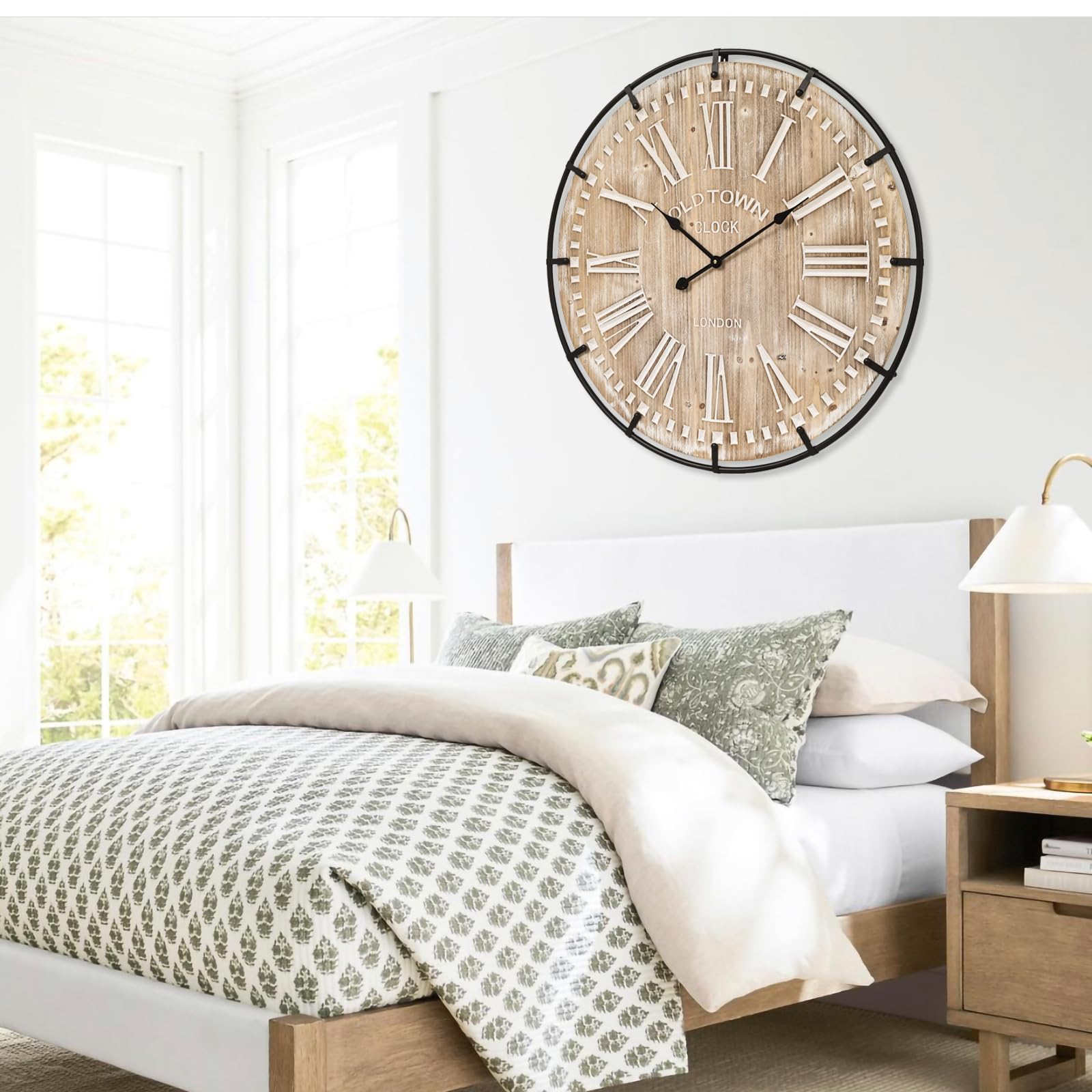 EMAX HOME ready-to-hang wall clock installation made easy