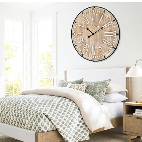 EMAX HOME ready-to-hang wall clock installation made easy