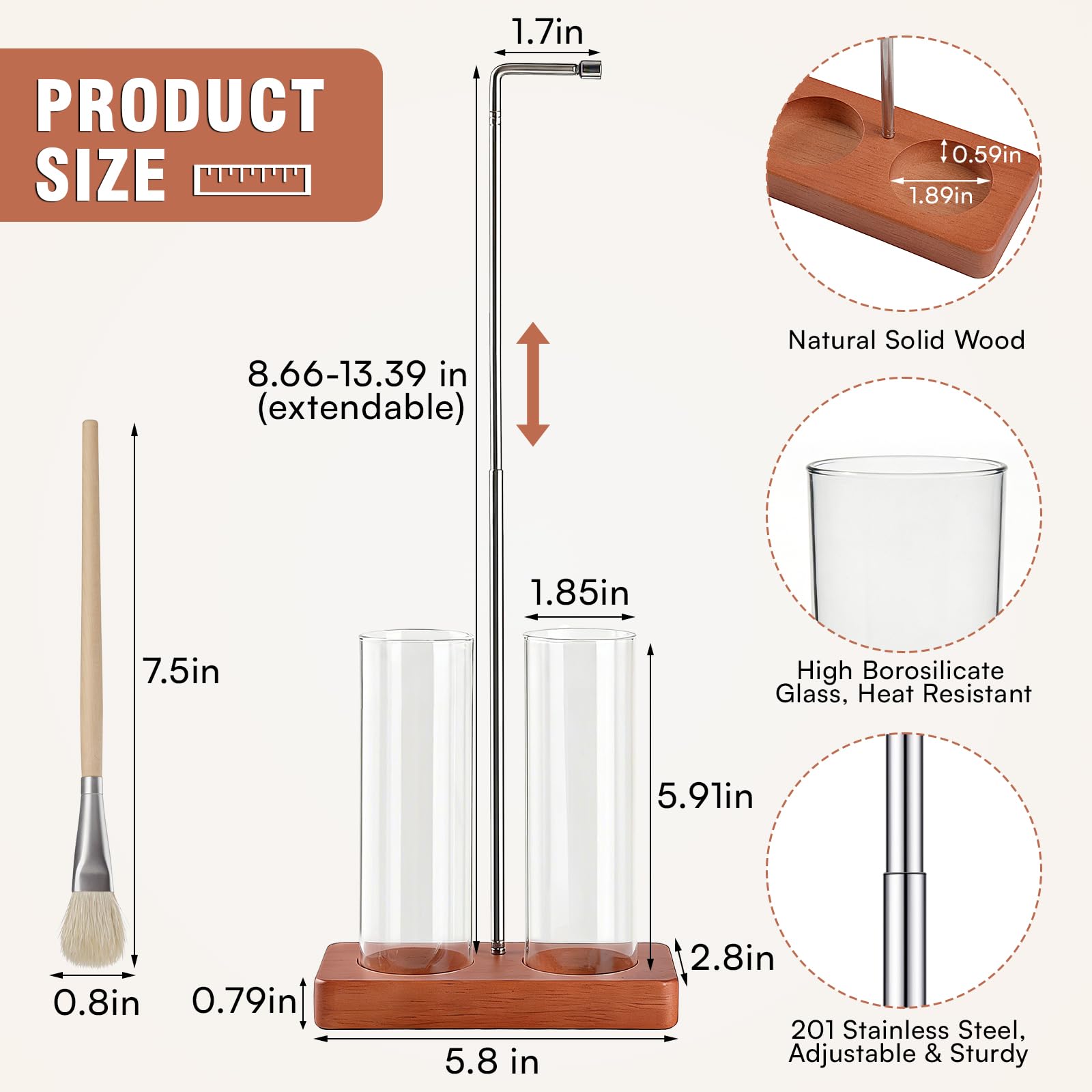 EMETE anti-ash glass cups capture embers, keeping surfaces clean during incense sessions.