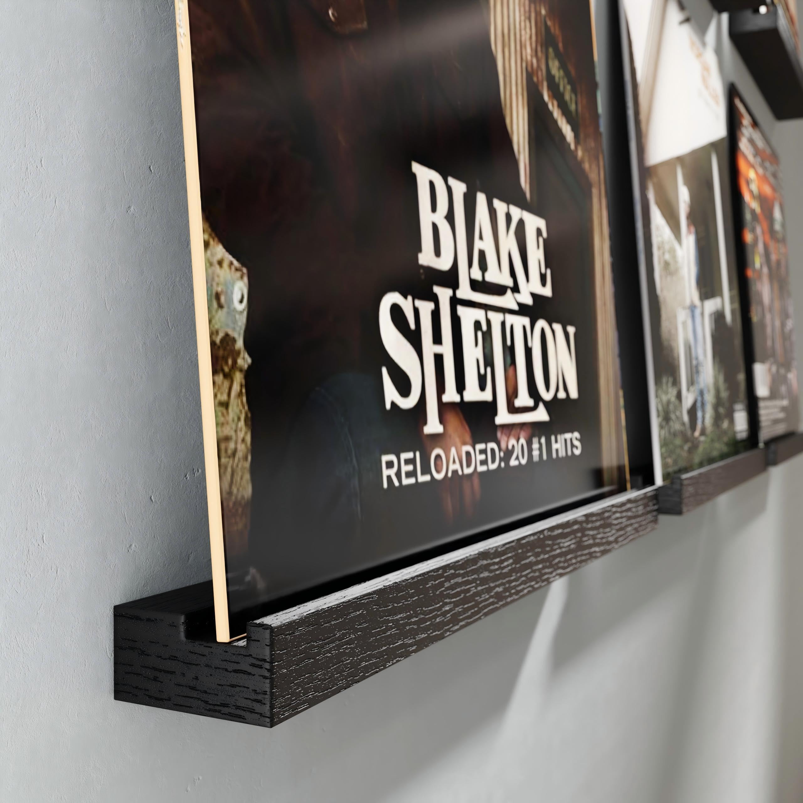 Emfogo floating display emphasizes album art while saving wall space