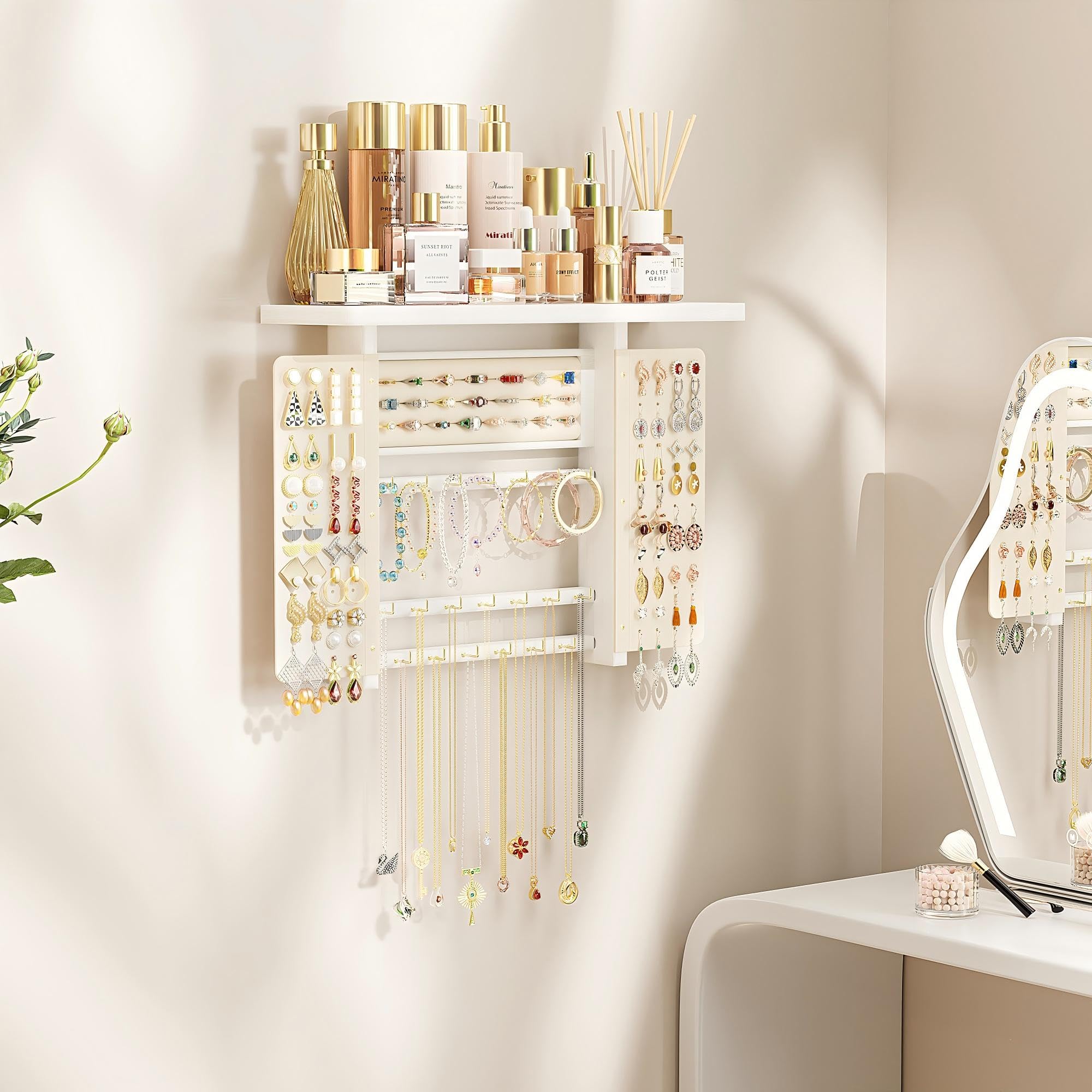 Emfogo premium solid wood frame with white finish