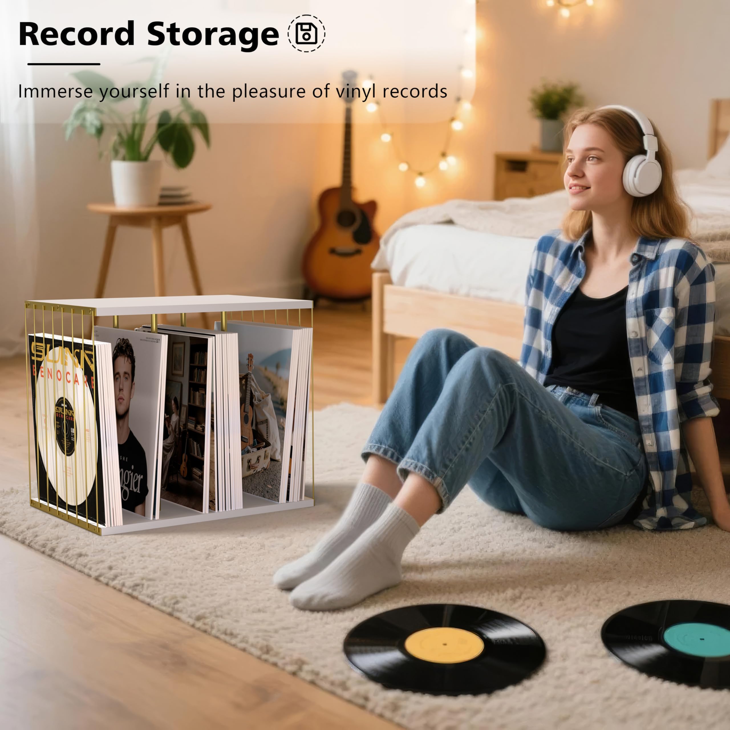Emfogo storage doubles as magazine or book storage for versatile use.