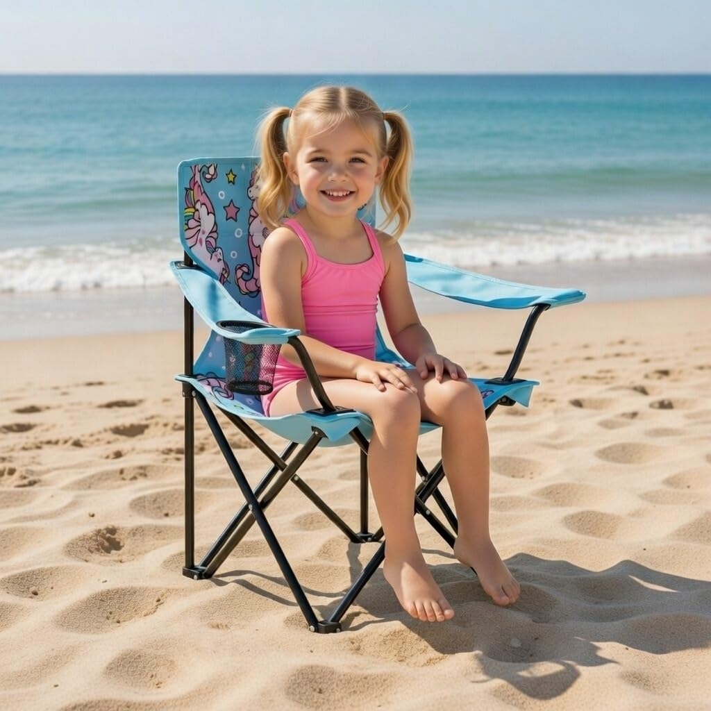 Emily Rose Sea Unicorns chair supports up to 125 lbs
