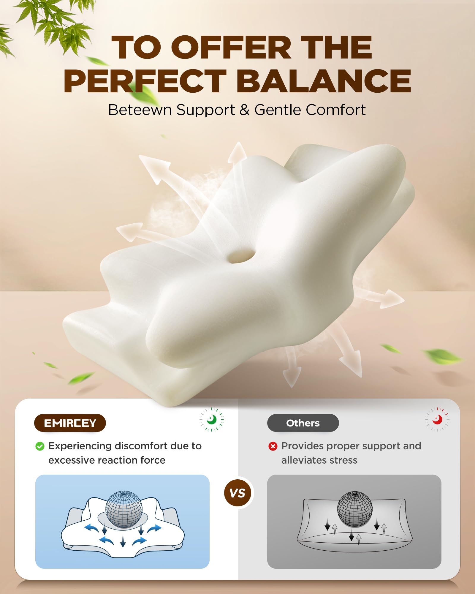 Emircey Dream Without Pain packaging dimensions shown for compact storage.