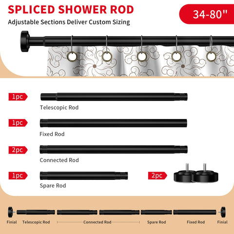 Emlaoe silicone end caps improve grip and wall protection.