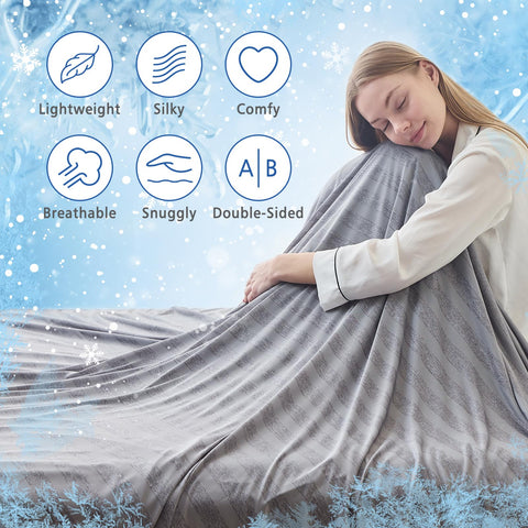 EMME cooling blanket double-sided design for versatile use
