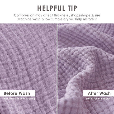 EMME lavender color swatch adds relaxing decor touch.