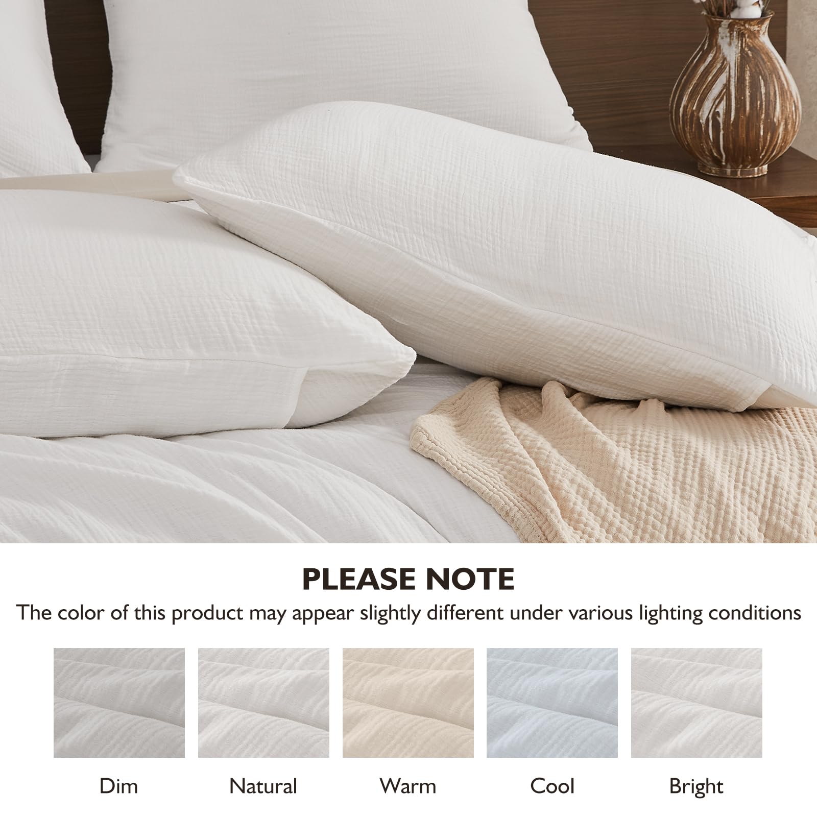 EMME Muslin Duvet Cover Queen Cream after wash indicates increased softness