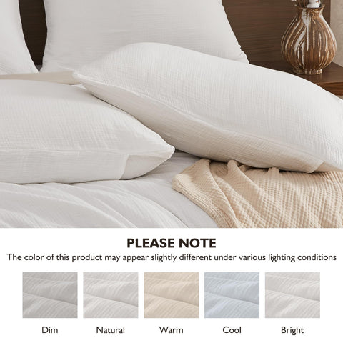 EMME Muslin Duvet Cover Queen Cream after wash indicates increased softness