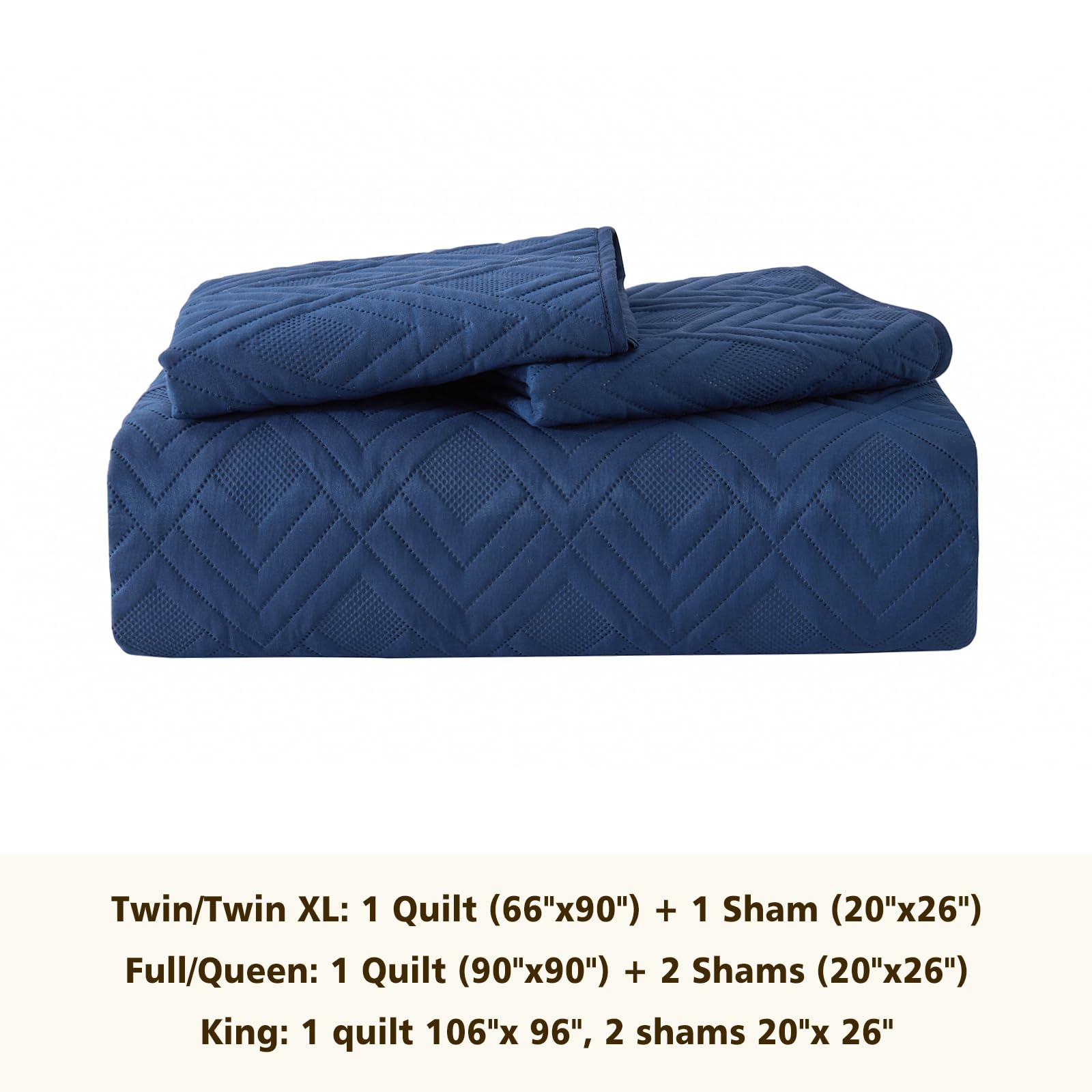 EMME Quilts care-ready design: machine wash cold, tumble dry low.