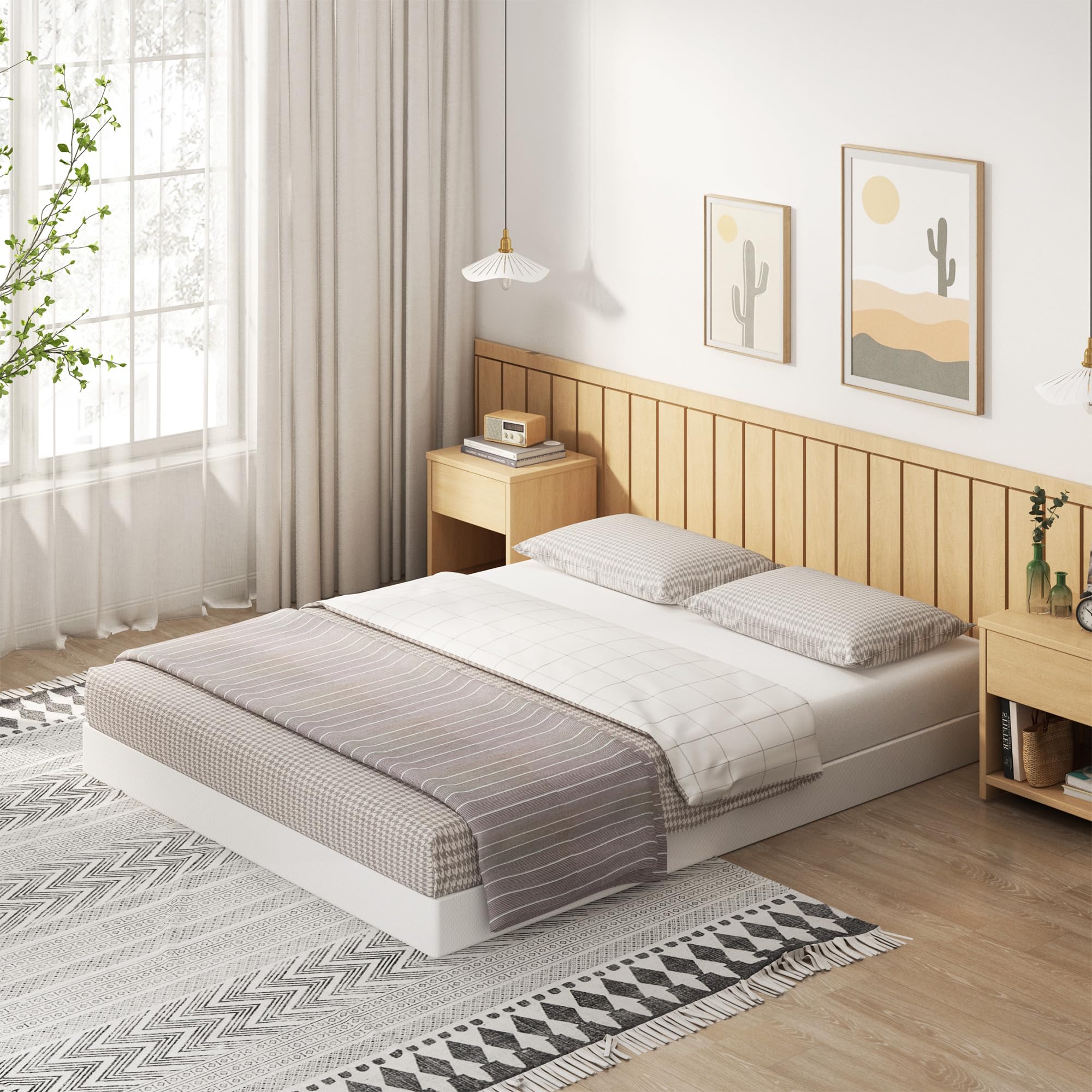 EMODA noiseless box spring design with metal slats for uninterrupted sleep