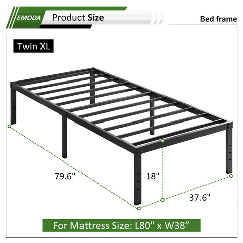 EMODA bed frame demonstrates noise-free construction for undisturbed sleep.