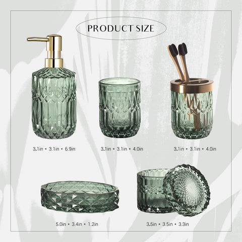 EMPO diamond-cut glass detail adds luxury touches to the set