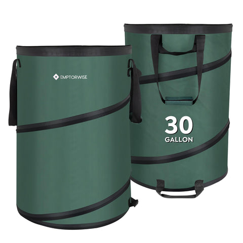 Emptorwise collapsible trash can for travel, compact and convenient for trips