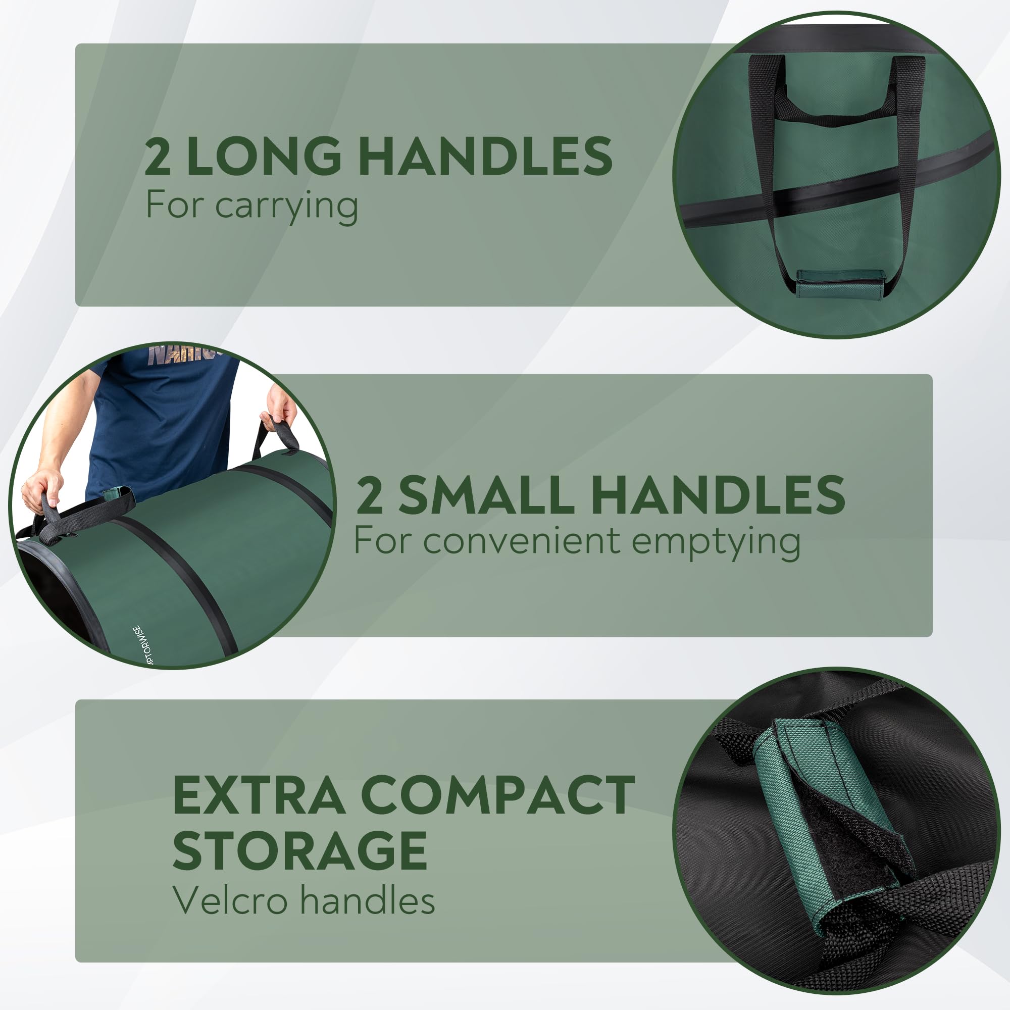 Emptorwise versatile camper trash bin fits camper setups