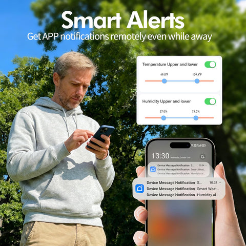 eMylo low battery alert helps prevent unexpected outages.