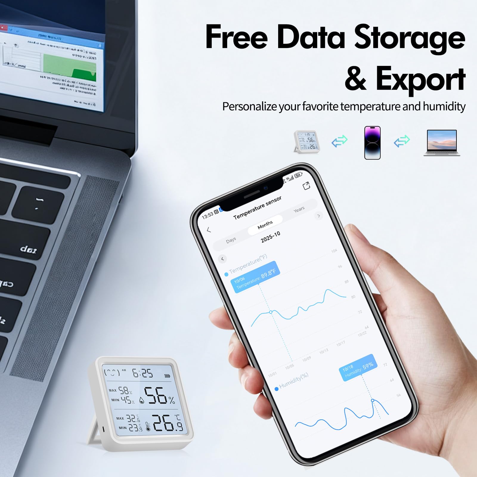 eMylo data export option saves records for reports.