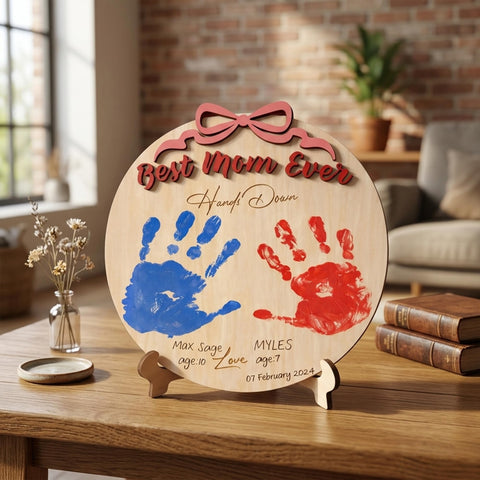 EMZIVA rustic wood frame complements any home decor