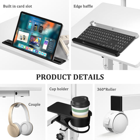 Enayplon compact desk fits small apartments and desks.