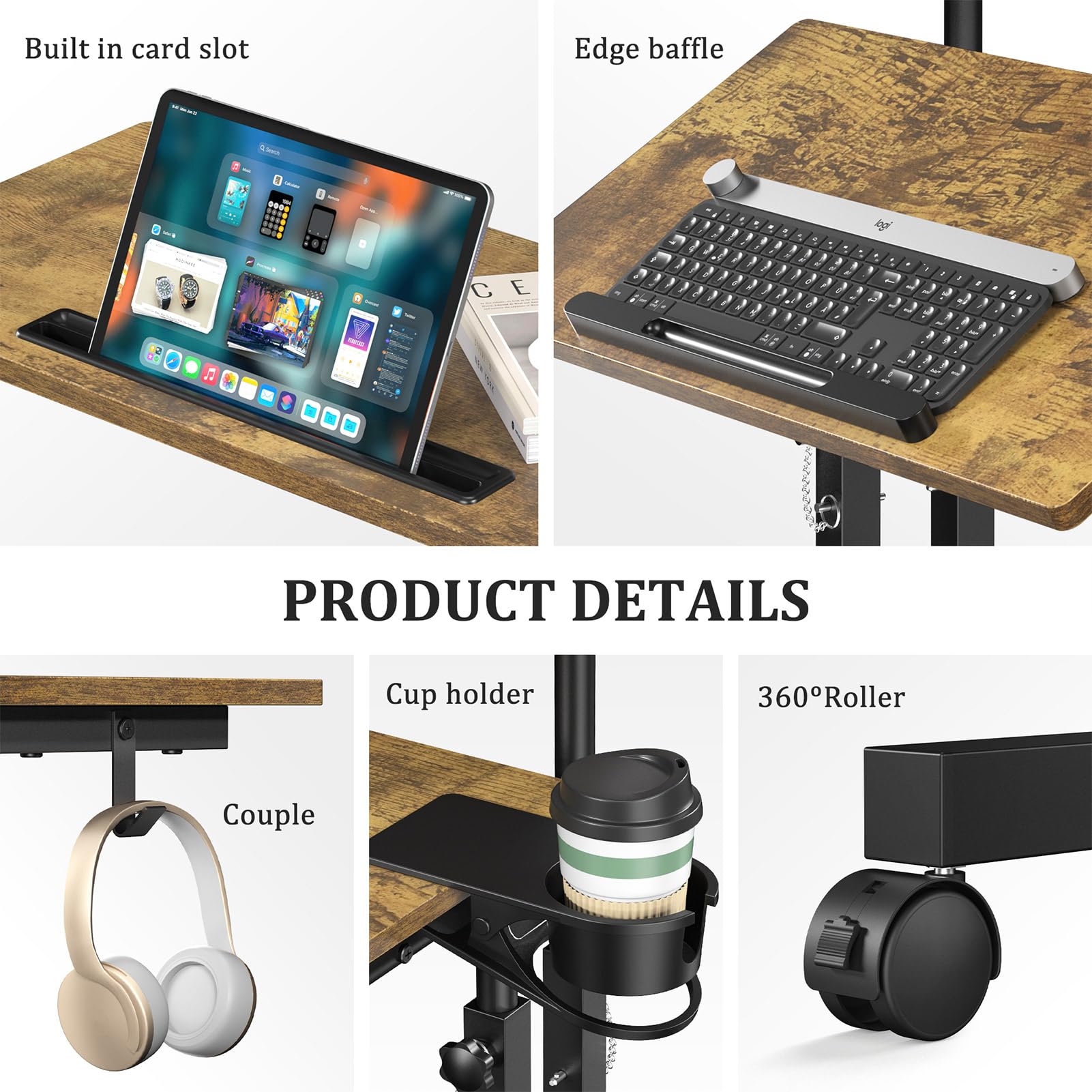 Enayplon multi-scene desk suitable for dining, study, painting, or gaming.