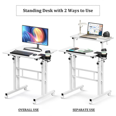 Enayplon narrow standing desk suits corners and cozy spaces.