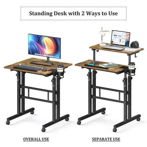 Enayplon widened-design standing desk offering extra legroom and stability.