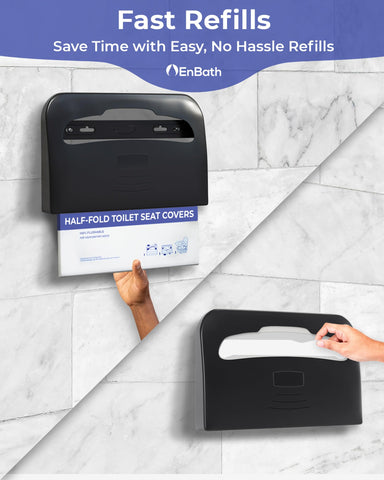 EnBath durable ABS construction resists water and scratches in high-traffic restrooms