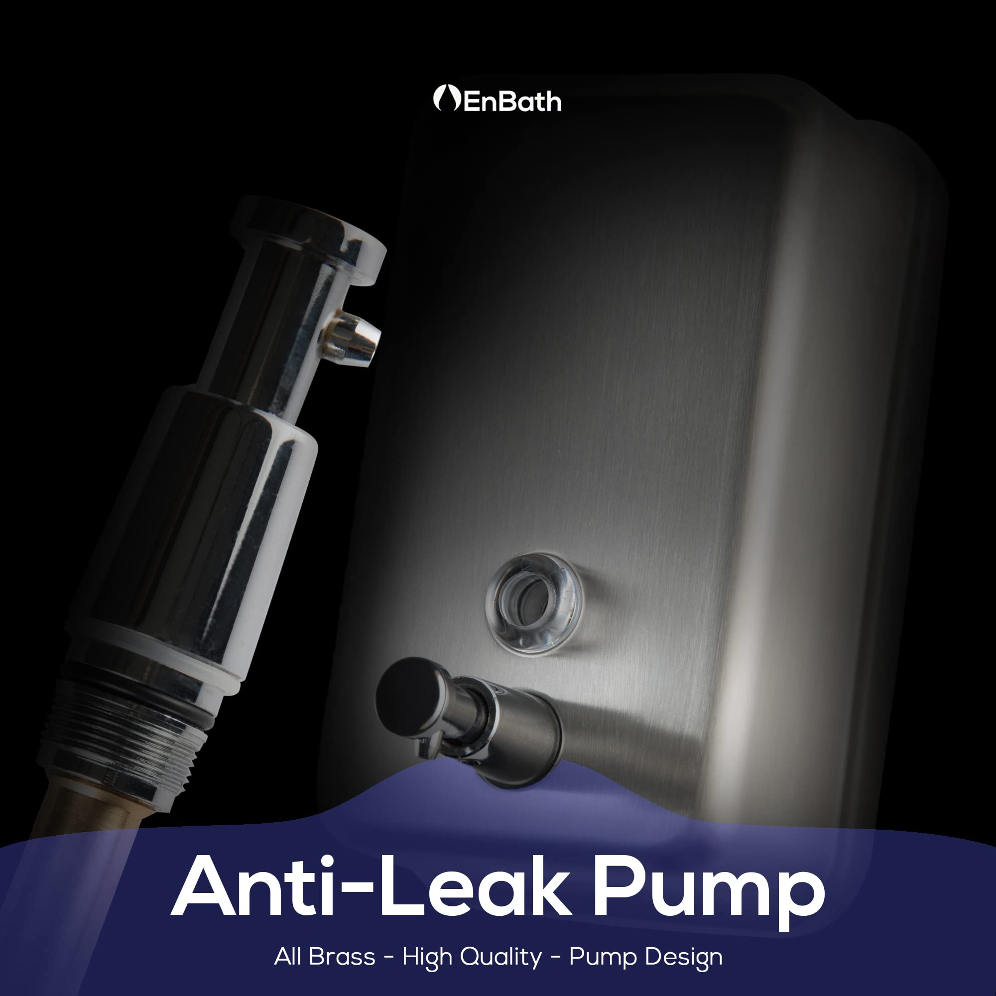 EnBath wall mount dispenser side view—space-saving in busy restrooms