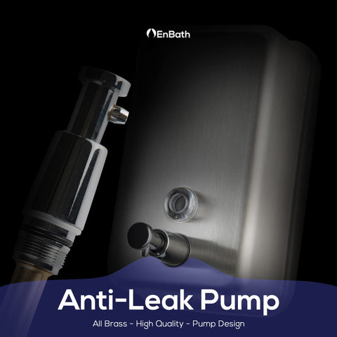 EnBath wall mount dispenser side view—space-saving in busy restrooms