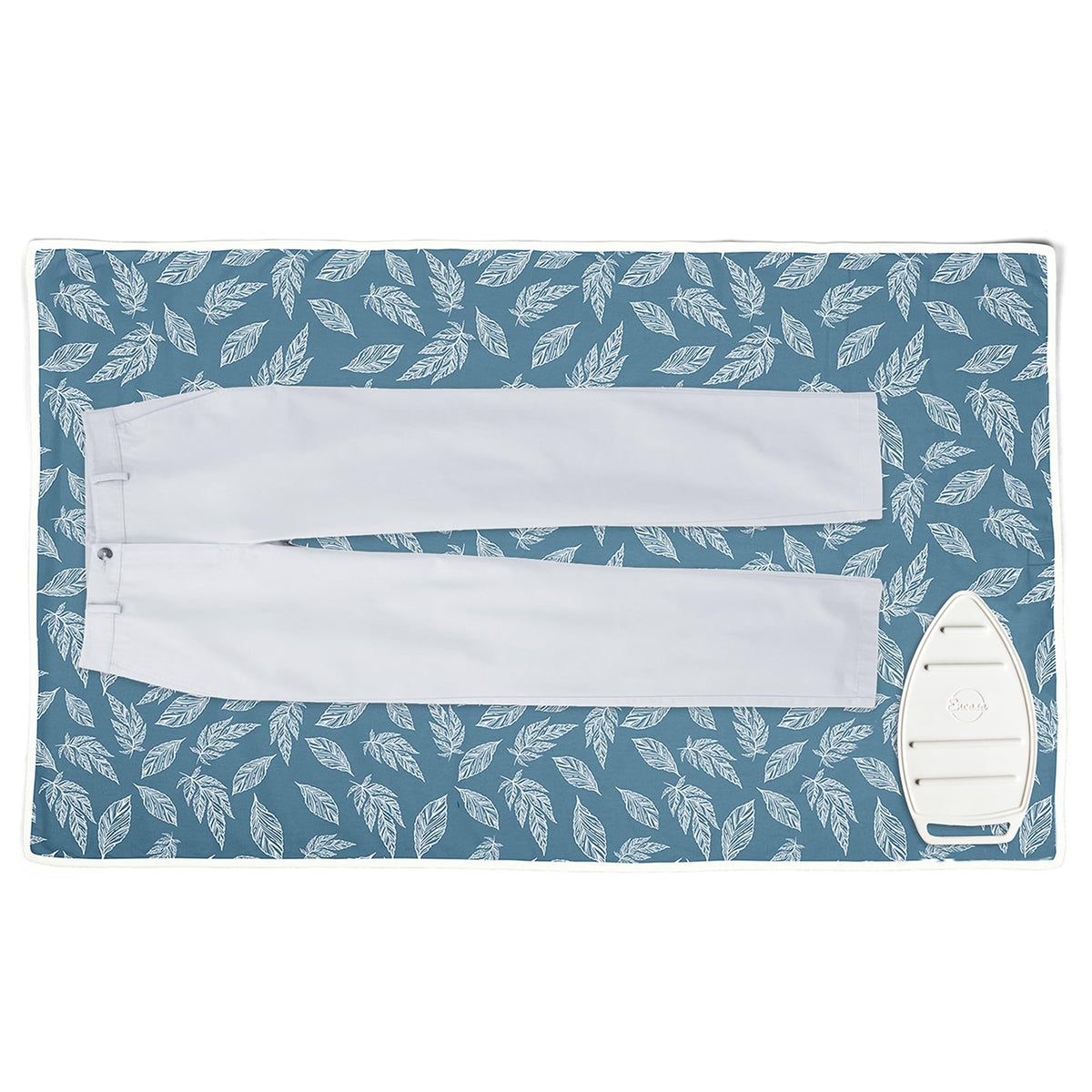 Encasa XO ironing mat with a large 48x28 surface for expansive pressing.