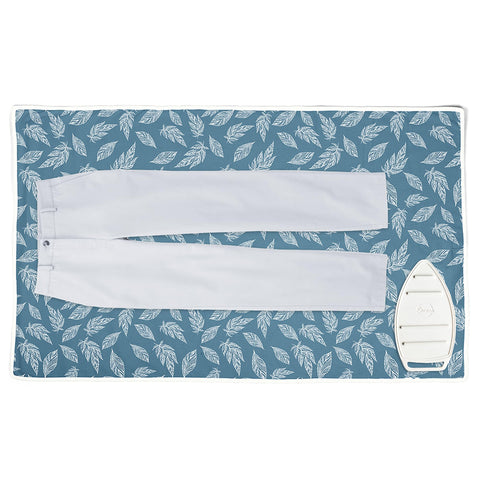 Encasa XO ironing mat with a large 48x28 surface for expansive pressing.