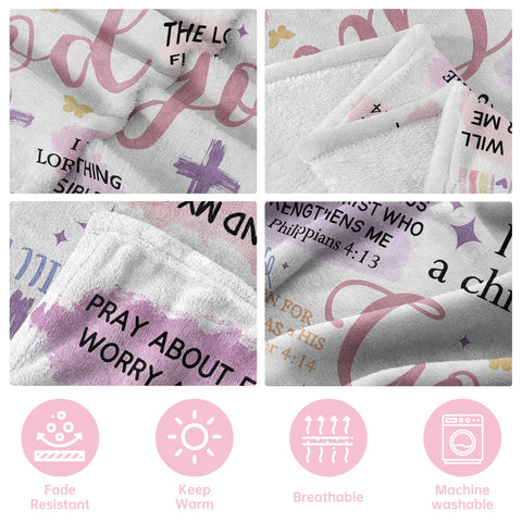 Encoink blanket on bed demonstrates soft fleece fabric and daily comfort.