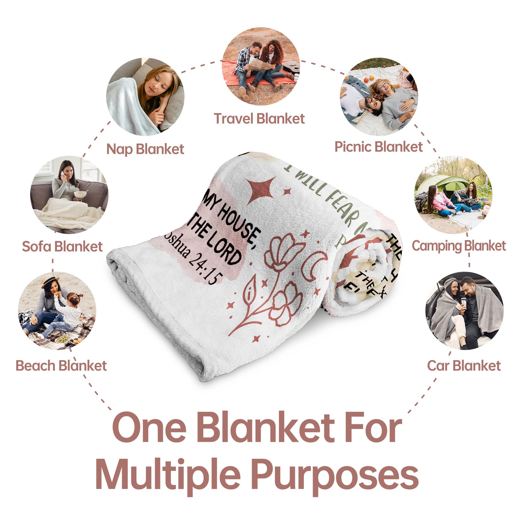 Encoink Inspirational blanket design with blessings for birthdays and holidays.