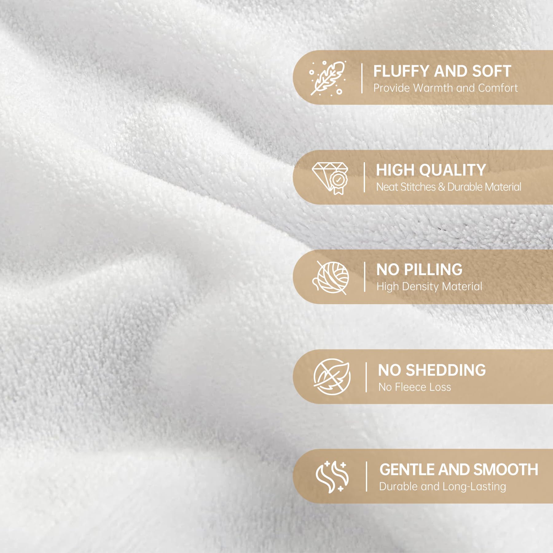 Encoink sloth blanket 50x60-inch size provides generous warmth.