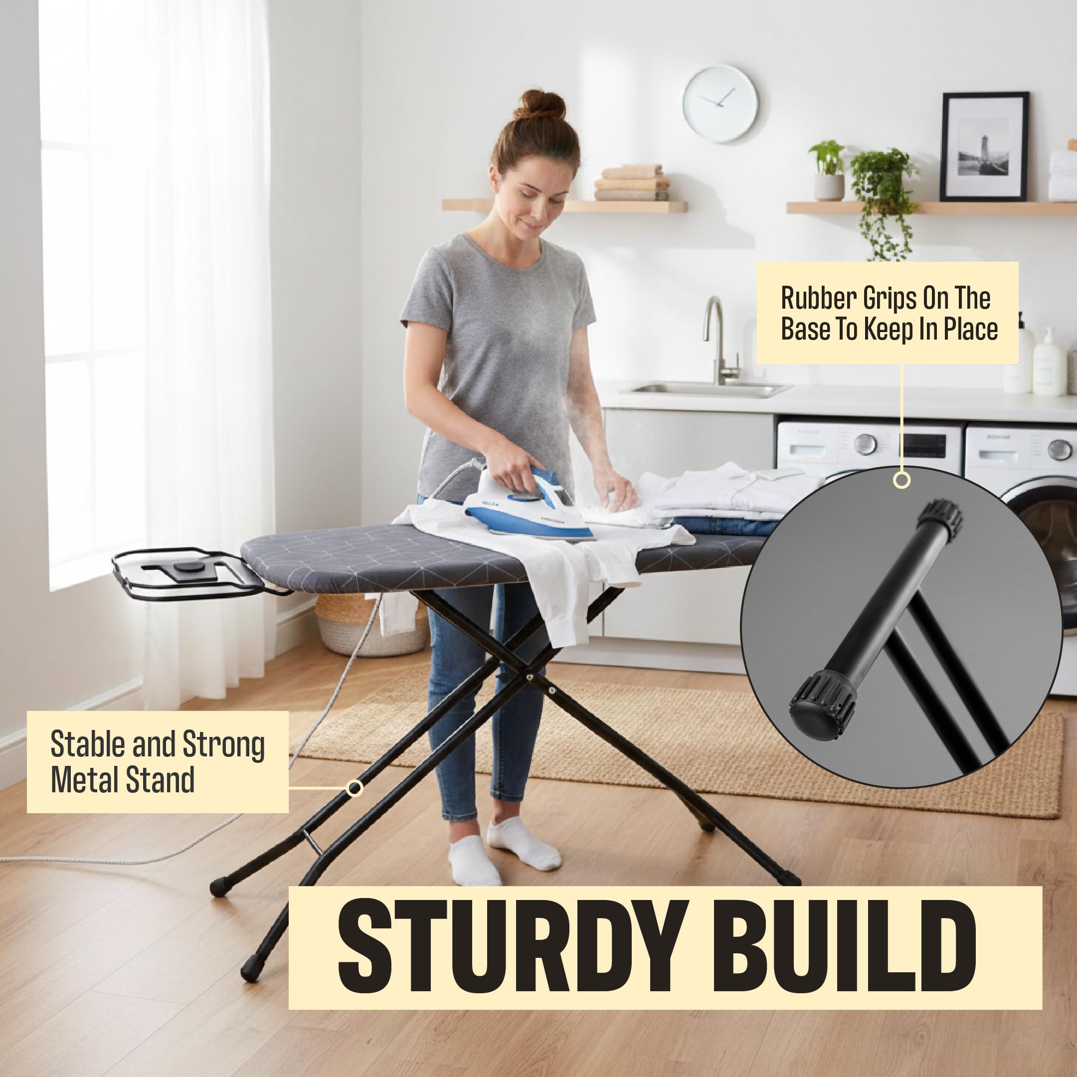 Energi Core ironing board stable foldable frame for easy storage