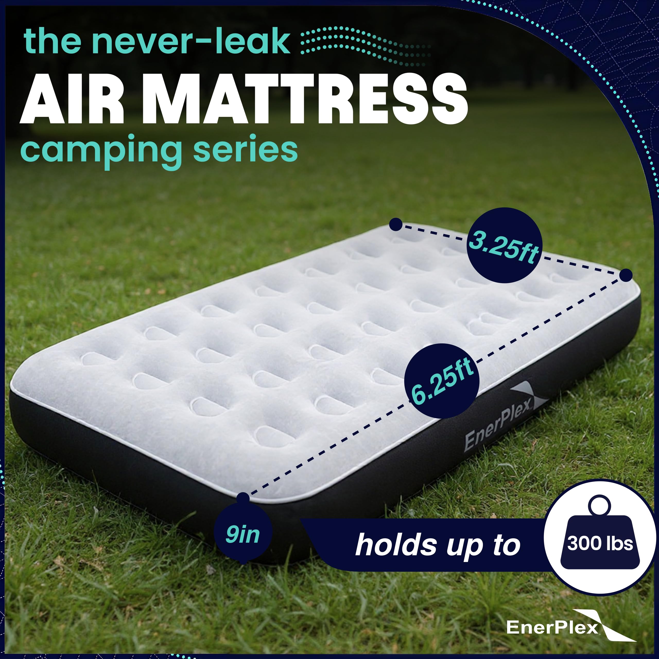 EnerPlex air mattress carrying bag included for travel