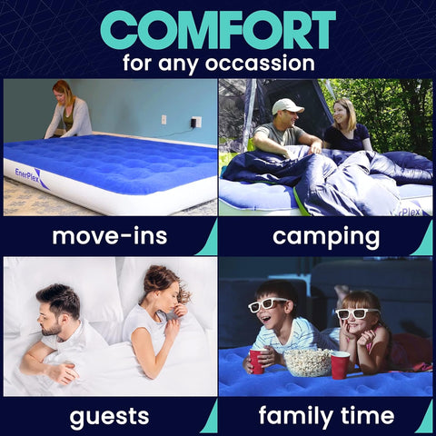 EnerPlex air mattress highlighting welded seams for durability