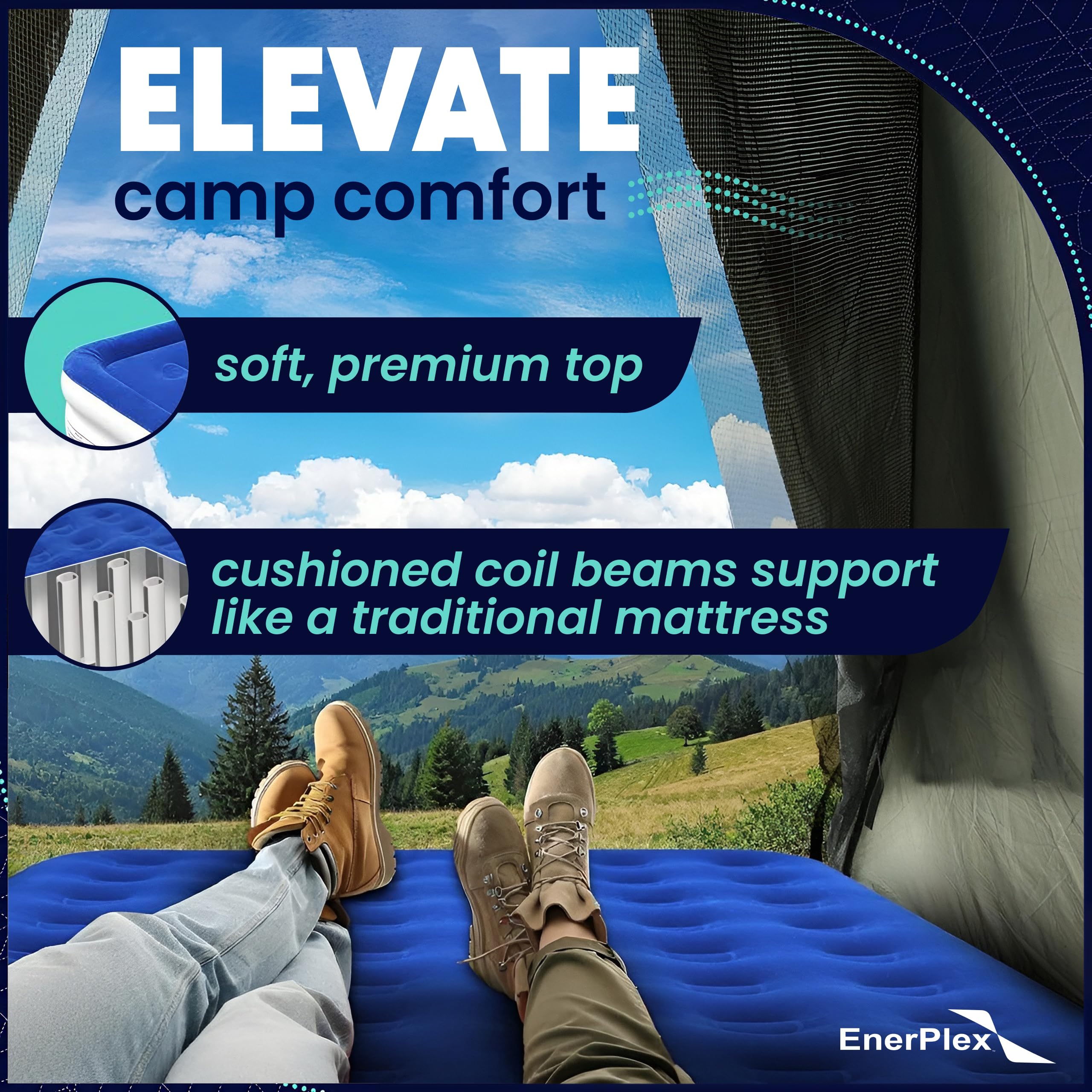 EnerPlex built-in pump simplifies inflation and deflation.