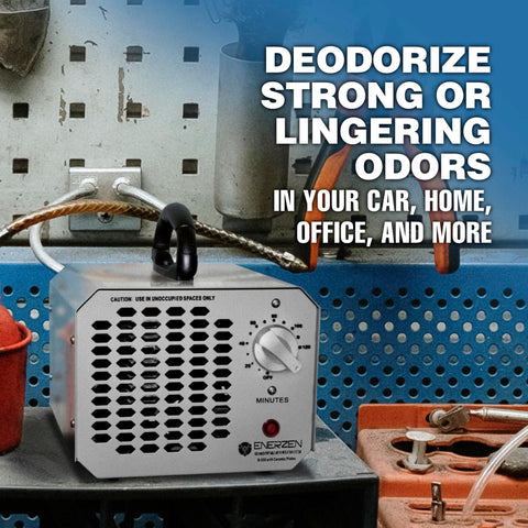 Enerzen O-555 deodorizing lingering odors after cooking or pets.