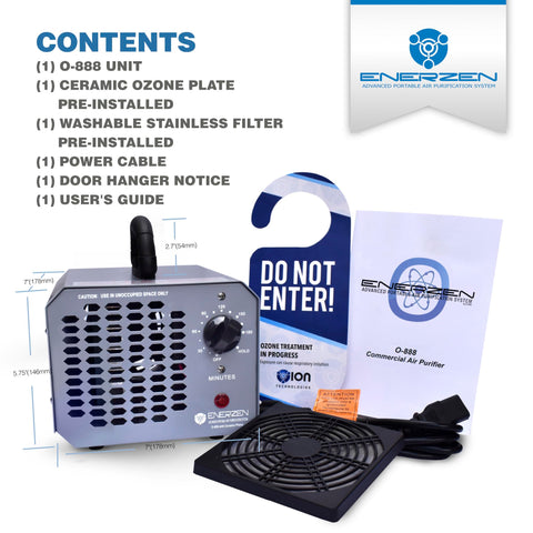 Enerzen O-888 kitchen-pet-odor reduction for cooking and pets