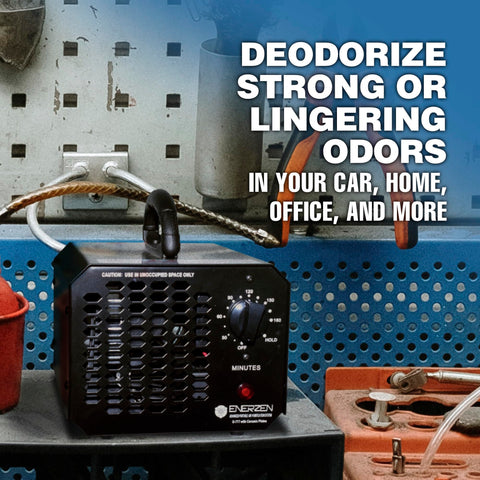 Enerzen 60k ozone generator control panel enables simple timer setup.