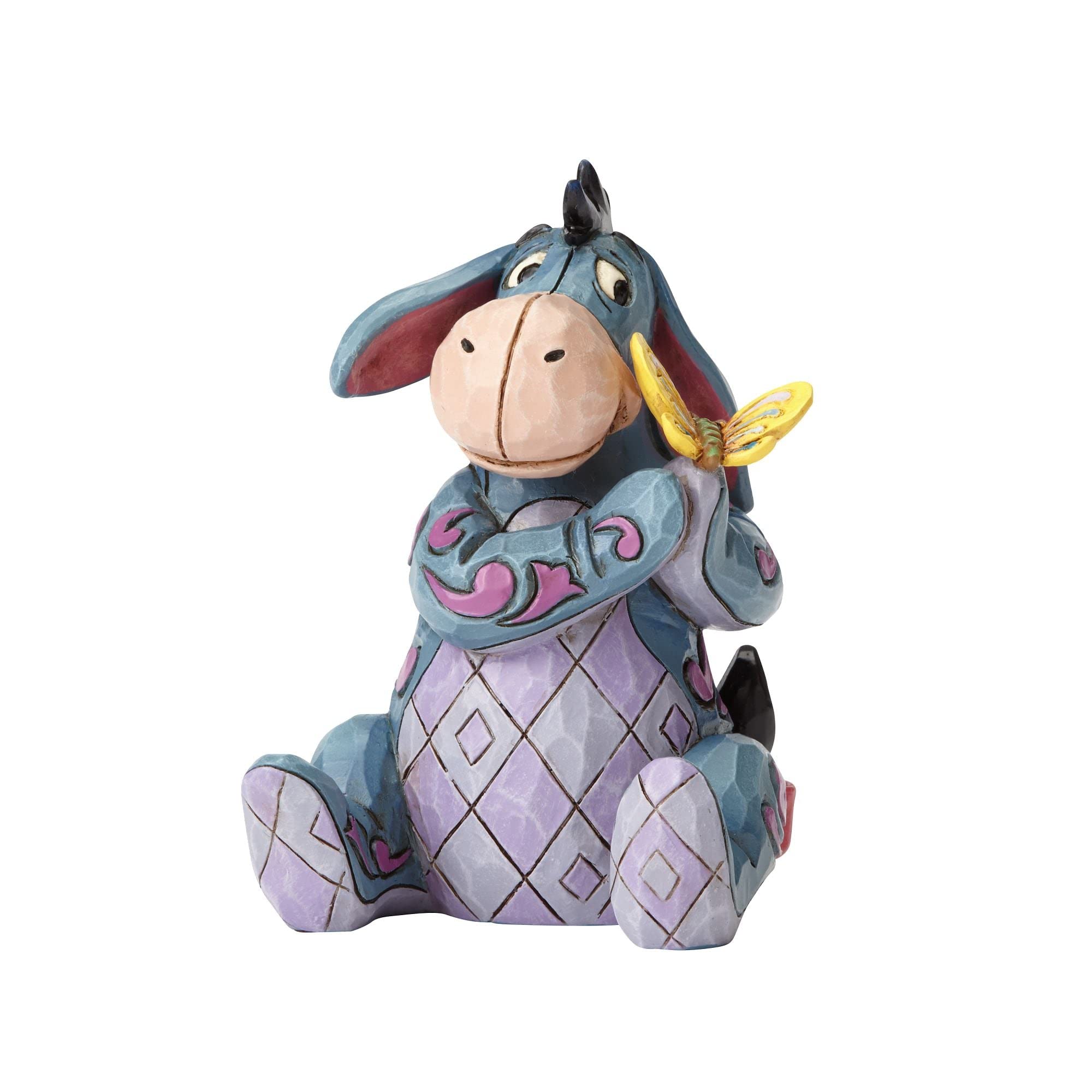 Enesco Disney Traditions Jim Shore Eeyore lavender quilting accent brightens shelves