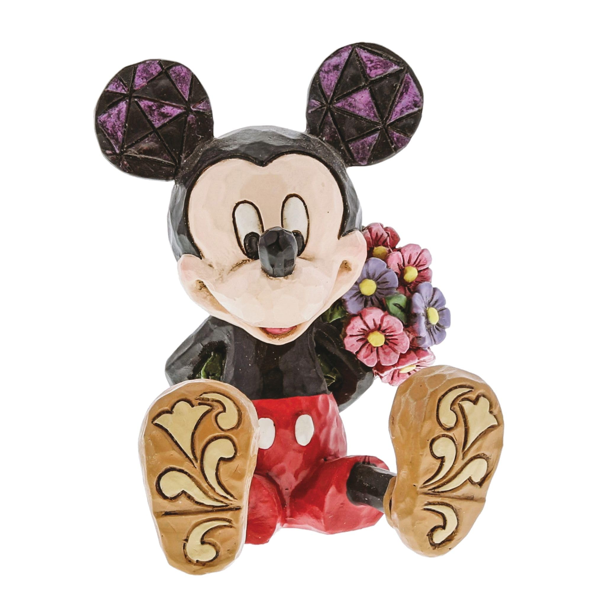 Enesco Disney Traditions Mini Mickey stone resin figure with smooth finish.
