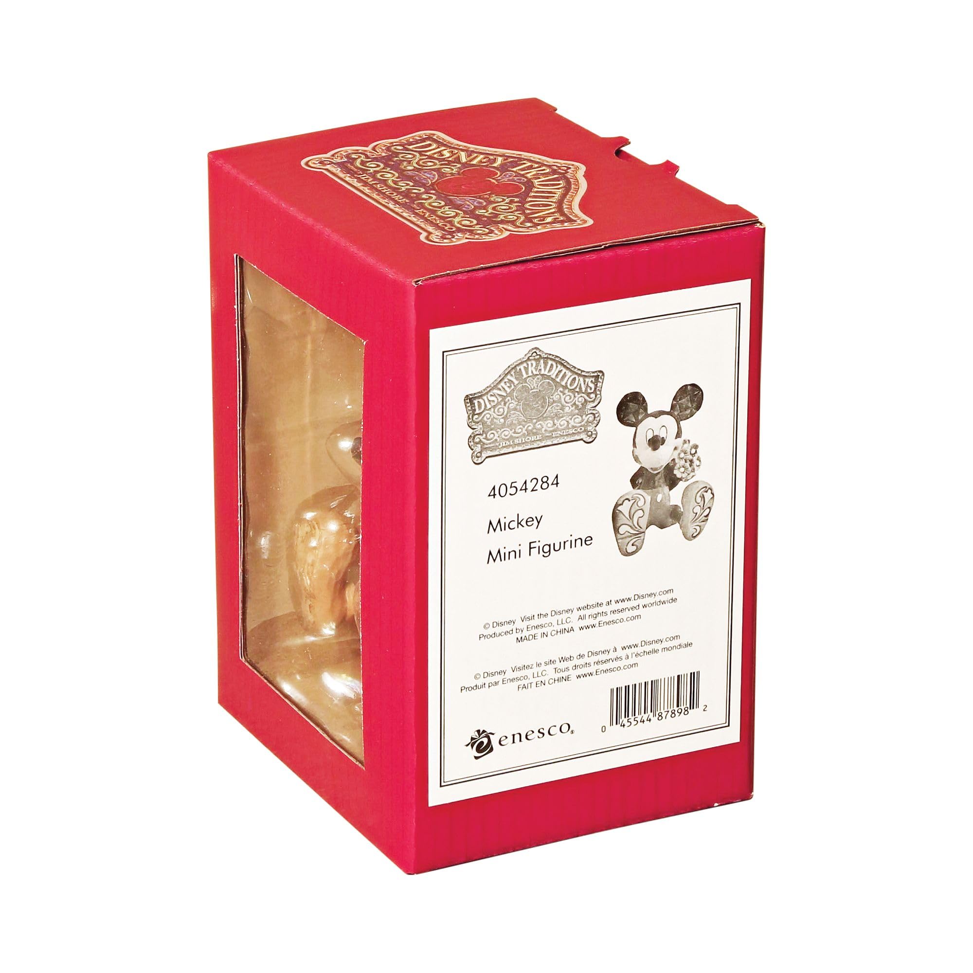 Enesco Disney Traditions Mini Mickey two-point-seven-five-inch height fits compact spaces.
