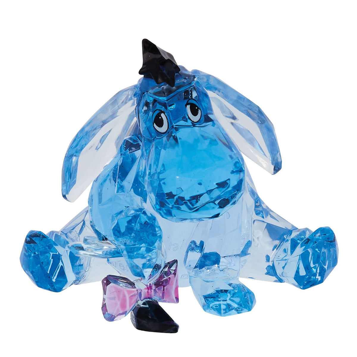 Enesco Facets Eeyore blue figurine on display shelf