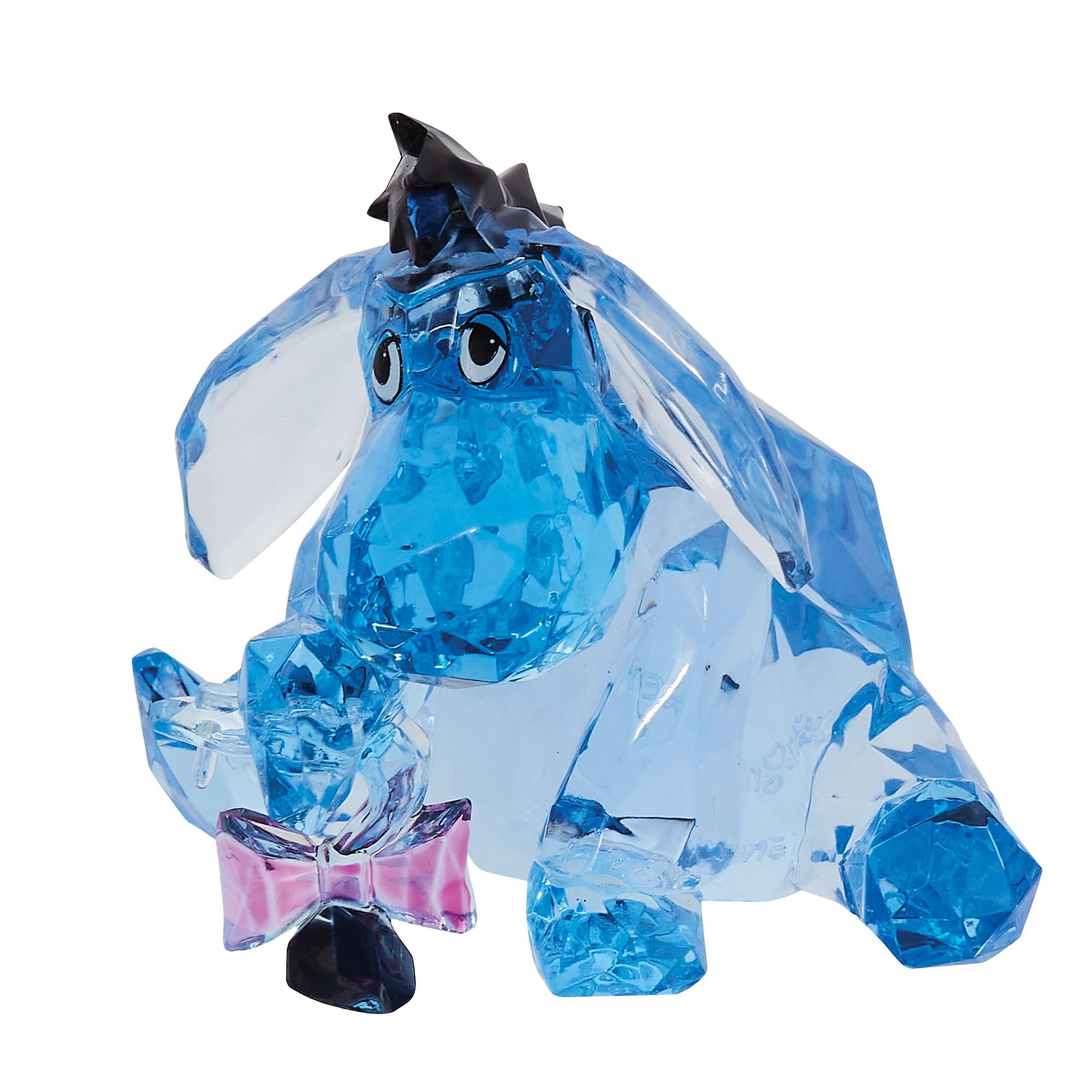 Eeyore seated Facets blue figurine for shelf charm