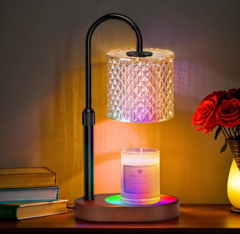 Engpure Candle Warmer Lamp with 8 color LED enhances ambiance without flame