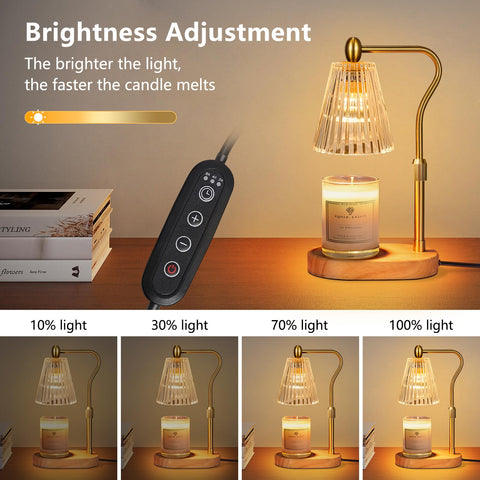 Engpure Candle Warmer Lamp adjustable height fits varying candle sizes