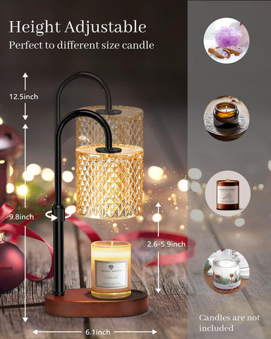 Engpure candle warmer lamp offers four brightness levels for mood control