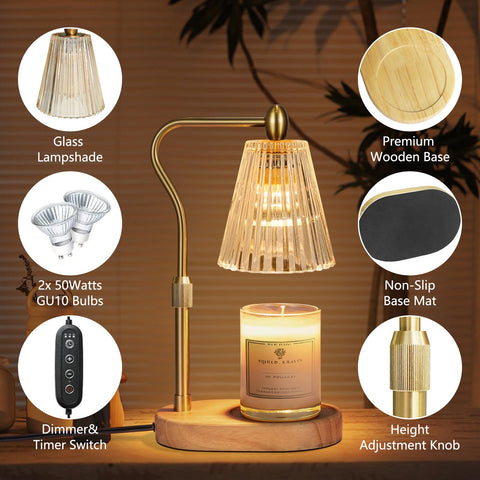 Engpure Candle Warmer Lamp in a living room setting as decor
